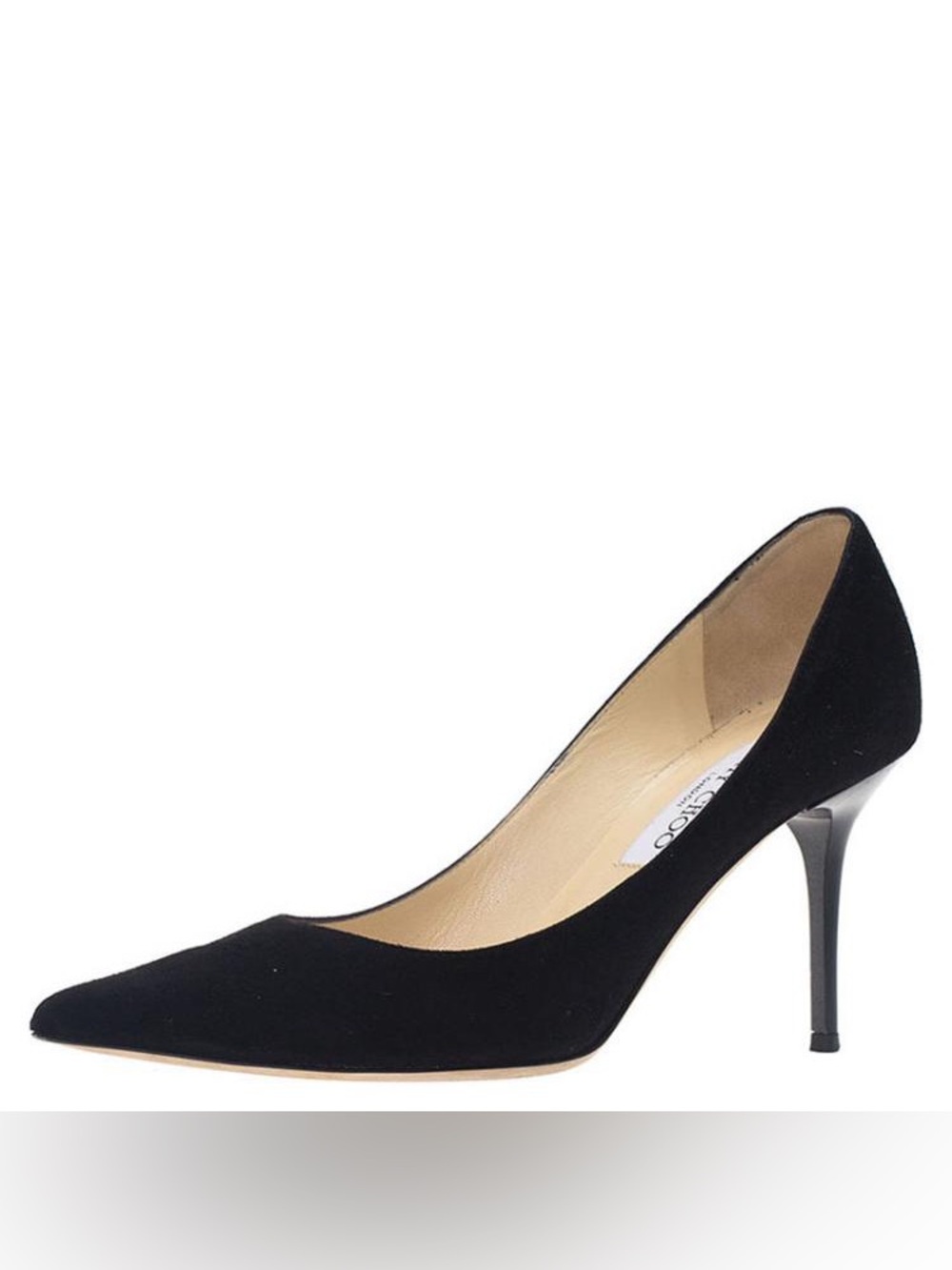 Jimmy Choo Black Suede Pointed-Toe Agnes Pump